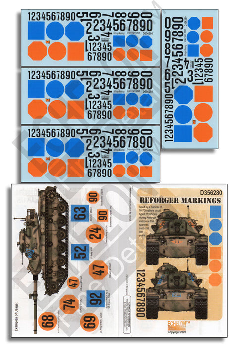 エシュロン D356280 1/35 アメリカ NATO軍「リフォージャー演習」用マーキングセット