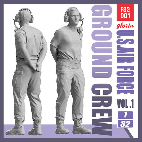 E.T.モデル F32001 1/32 アメリカ空軍 グランドクルー Vol.1