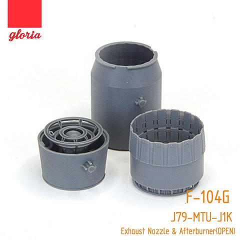 E.T.モデル GR48006A 1/48 F-104G J79-MTU-J1K エキゾーストノズル・アフターバーナー(オープン)