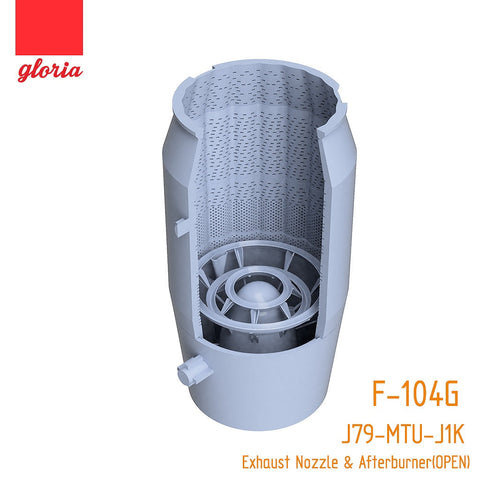 E.T.モデル GR48006A 1/48 F-104G J79-MTU-J1K エキゾーストノズル・アフターバーナー(オープン)