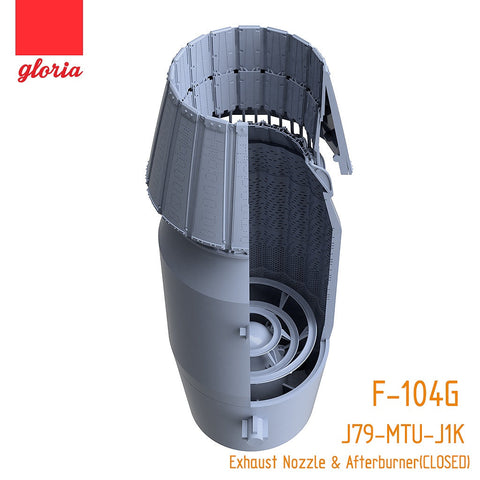 E.T.モデル GR48006B 1/48 F-104G J79-MTU-J1K エキゾーストノズル・アフターバーナー(クローズ)