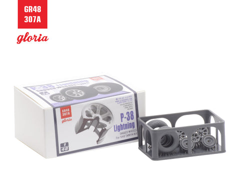 ETモデル GR48307A 1/48 P-38 ライトニング 自重変形ホイール(タイプ1)(タミヤ用)