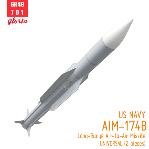 ETモデル GR48701 1/48 アメリカ海軍 AIM-174B 長距離空対空ミサイル (2個入)