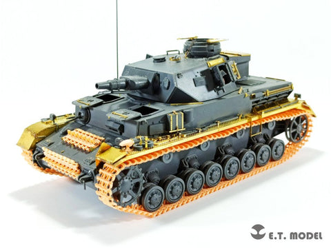 ETモデル P35-020 1/35 WWII ドイツ III号IV号戦車(タイプ3A)ワークブル履帯(3Dプリント)