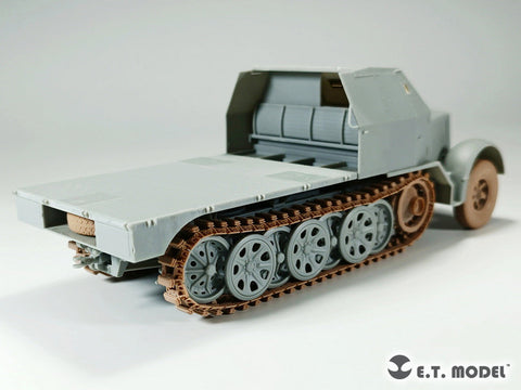 E.T.モデル P35-060 1/35 WWII ドイツ Sd.Kfz.7 8トンハーフトラック用 起動輪&可動式履帯セット(ドラゴン用 )