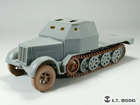 E.T.モデル P35-060 1/35 WWII ドイツ Sd.Kfz.7 8トンハーフトラック用 起動輪&可動式履帯セット(ドラゴン用 )