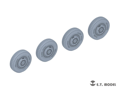 ETモデル P35-103 1/35 WWII ドイツ Sd.Kfz.234 小径加重ホイール タイプ3 (ドラゴン用)