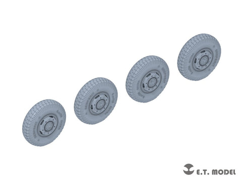 E.T.モデル P35-106 1/35 WWII ドイツ重装甲車Sd.Kfz.234用大径ホイール自重変形タイヤ タイプ6(ドラゴン用)