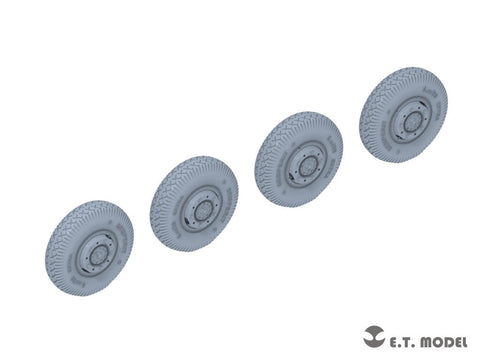 E.T.モデル P35-107 1/35 WWII ドイツ重装甲車Sd.Kfz.234用大径ホイール自重変形タイヤ タイプ7(ドラゴン用)