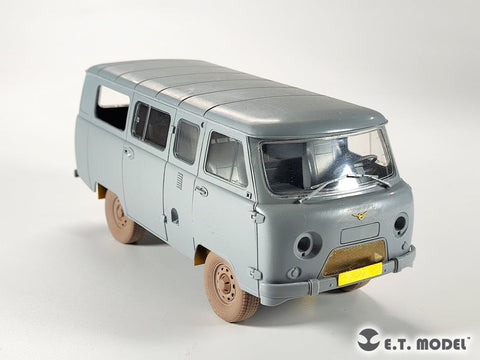 E.T.モデル P35-115 1/35 ロシア UAZ 3909 軍用バン 自重変形ホイール (ズベズダ 3644用)