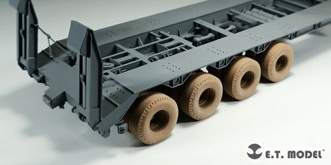 E.T.モデル P35-119 1/35 アメリカ M747 重機材セミトレーラー 自重変形タイヤ (モンモデル用)