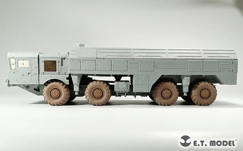 E.T.モデル P35-125 1/35 ロシア 9K720短距離弾道ミサイル"イスカンデル-M"用 自重変形タイヤ(トランペッター用)