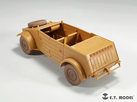 E.T.モデル P35-138 1/35 WWII ドイツ キューベルワーゲン82型用自重変形タイヤ 幅狭タイプ(タミヤ用)