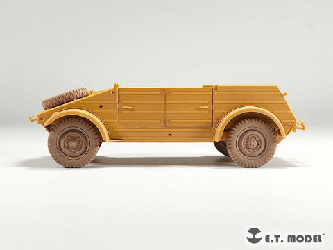 E.T.モデル P35-138 1/35 WWII ドイツ キューベルワーゲン82型用自重変形タイヤ 幅狭タイプ(タミヤ用)