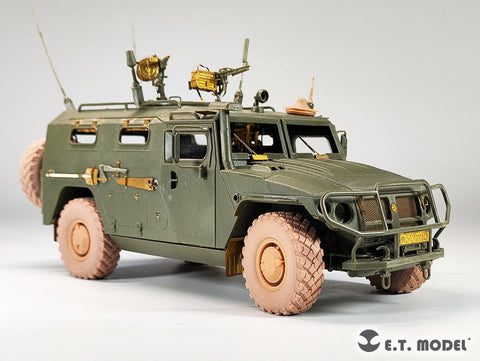 E.T.モデル P35-154 1/35 ロシア GAZ-233014 ティーグル 自重変形ホイール(モンモデル用)