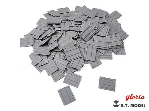 E.T.モデル P35-204 1/35 WWII 大戦時の屋根瓦 ラドロータイプ