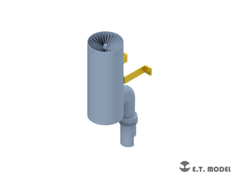 E.T.モデル P35-233 1/35 WWII ドイツ 排気マフラー 消炎型 (パンサーG型後期型)