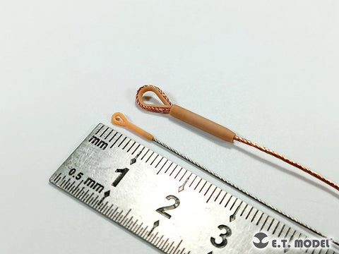 E.T.モデル P35-237 1/35 WWII ドイツ 牽引用ケーブルセットタイプ1(3Dプリント)
