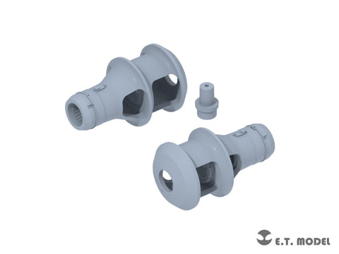 E.T.モデル P35-301 1/35 WWII ドイツ 7.5cm KwK 40戦車砲/7.5cm Pak 40マズルブレーキ(タイプ1)