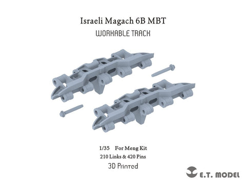 ETモデル P35-403 1/35 イスラエル マガフ 6B MBT ワークブル履帯 (モンモデル用)