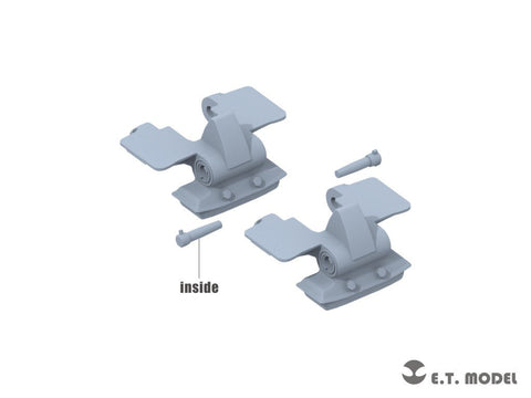 E.T.モデル P35-406 1/35 WWII ドイツ Sd.Kfz.251装甲兵員輸送車/Sd.Kfz.11 3トンハーフトラック用連結可動履帯/スプロケット 後期型