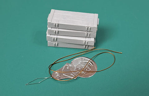 エウレカXXL E-078 1/35 ドイツ パンツァーファウスト 60/100 用木製弾薬箱 レジンバーツ×4