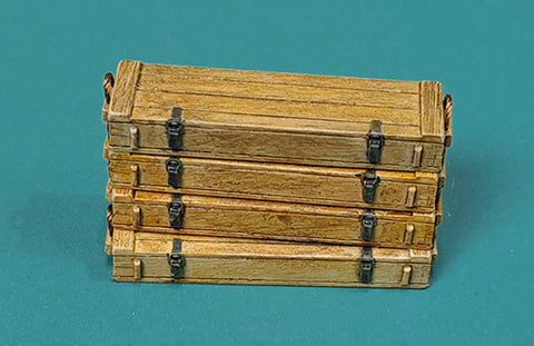 エウレカXXL E-079 1/35 ドイツ パンツァーファウスト クライン 30用木製弾薬箱 レジンバーツ×4