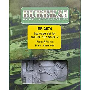 エウレカXXL ER-3574 1/35 Sd.Kfz. 167 IV号突撃砲 初期型用積荷セット(ライフィールドモデル5060用)