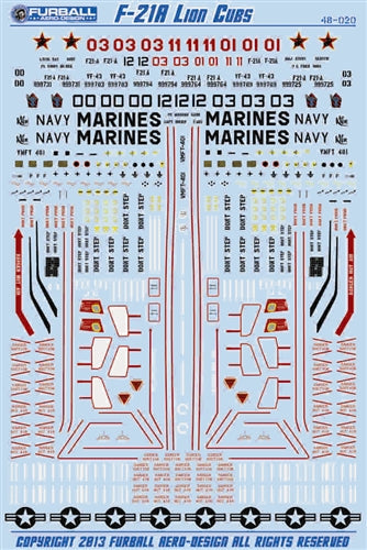 ファーボール 48-020 1/48 F-21A ライオン カブス アメリカ海軍/アメリカ海兵隊 アグレッサー