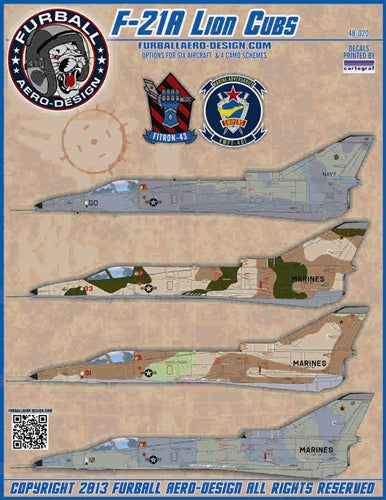 ファーボール 48-020 1/48 F-21A ライオン カブス アメリカ海軍/アメリカ海兵隊 アグレッサー