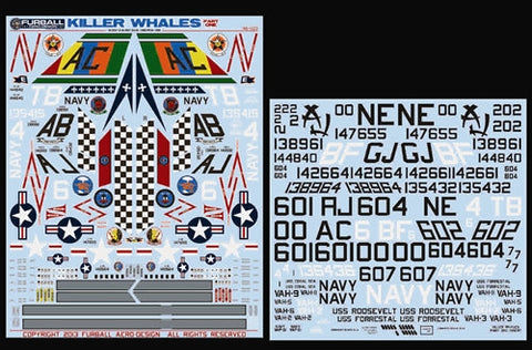 ファーボール 48-022 1/48 キラーホエールズ A-3 スカイウォリアーズ