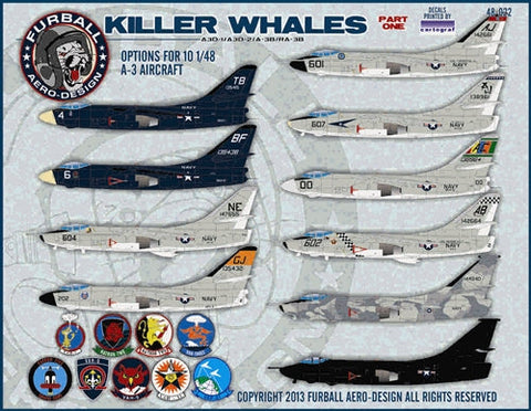 ファーボール 48-022 1/48 キラーホエールズ A-3 スカイウォリアーズ