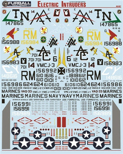 ファーボール 48-027 1/48 アメリカ空軍・アメリカ海兵隊 エレクトリック イントルーダーEA-6