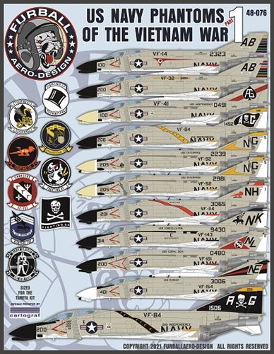 ファーボール 48-076 1/48 ベトナム戦争のアメリカ海軍 ファントム