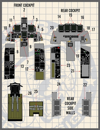 ファーボール 48-078 1/48 F-15E コクピット ディテールセット