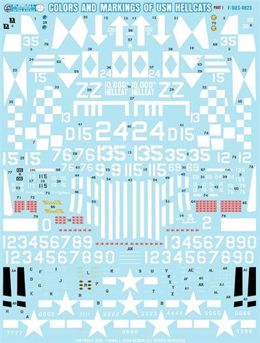 ファーボール F/D&S-4823 1/48 カラー&マーキング of F6F-5 ヘルキャット パート1