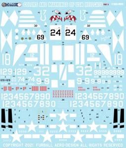 ファーボール F/D&S-4824 1/48 カラー&マーキング of F6F-5 ヘルキャット パート2