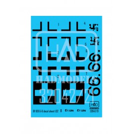 HADモデル 32042 1/32 メッサーシュミット Bf 109 G-6 「エルツィケ」デカール シート