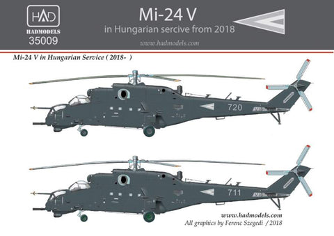 HADモデル 35009 1/35 Mi-24V NATO グレーペイント 2018 デカールシート