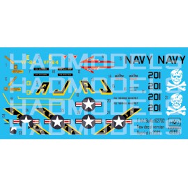 HADモデル 48196 1/48 復刻版 F-14A VF-84 ジョリーロジャース BuNo162702 デカールシート