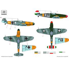 HADモデル 72087/2018 1/72 メッサーシュミット Bf 109 F-4/b デカールシート(修正版)