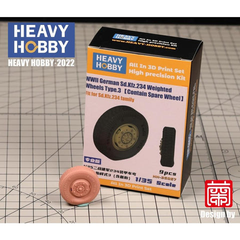 ヘビーホビー HH-35067 1/35 WWII ドイツ重装甲車Sd.Kfz.234小径自重変形ホイールセット タイプ3