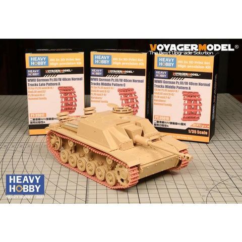 ヘビーホビー PT-35017 1/35 WWII ドイツ III・IV号戦車 40cm履帯 後期 パターン A