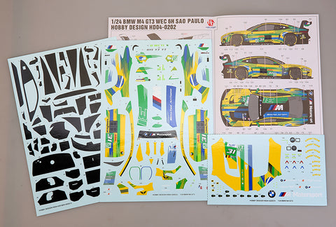 ホビーデザイン HD04-0202 1/24 BMW M4 GT3 世界耐久選手権6時間 サンパウロ デカール