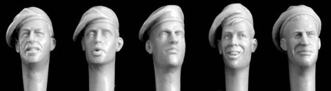ホーネット HQH4 1/35 ベレー帽(右下がり)着用 イギリス 1940'S カジュアル ヘッドセット