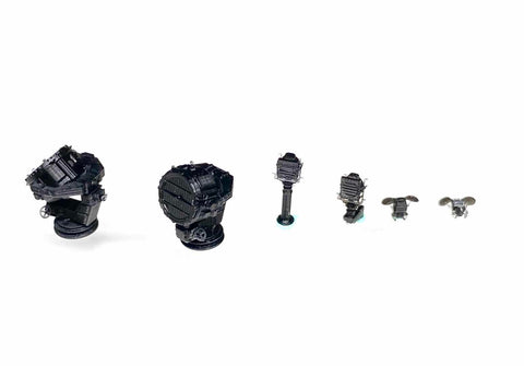 バンカースタジオ WS35022 1/350 WWIIドイツ海軍 探照灯,信号灯,拡声器セット