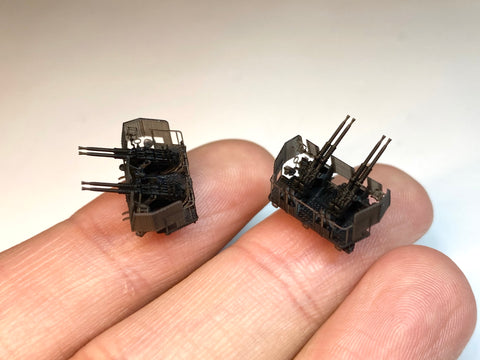 バンカースタジオ WS35018 1/350 WWIIアメリカ海軍 ボフォース 40mm四連装機銃 後期型 防楯付き