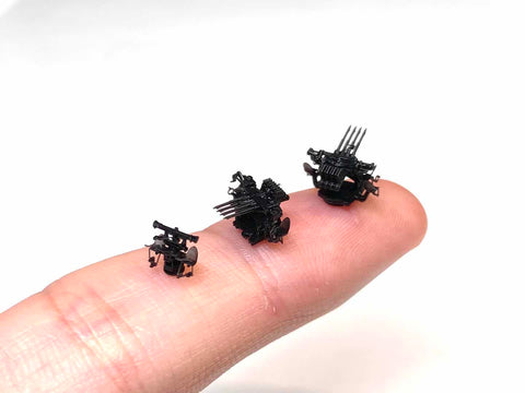 バンカースタジオ WS35034 1/350 WWIIアメリカ海軍 1.1インチ四連装対空機銃(Mk.44照準器)
