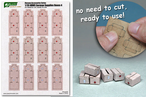 J's Work PPA3036 1/35 WWII ドイツの補給箱 4