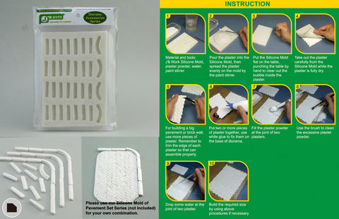 J's Work PPA3060 1/35 スラブストーン用シリコンモールド 2 (大)